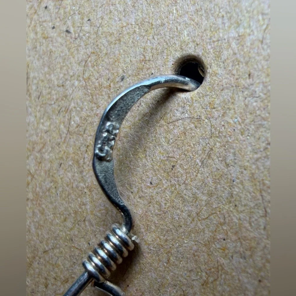 Bohemian 925 Sterling Silver Mother of Pearl Dangle - Picture 9 of 13